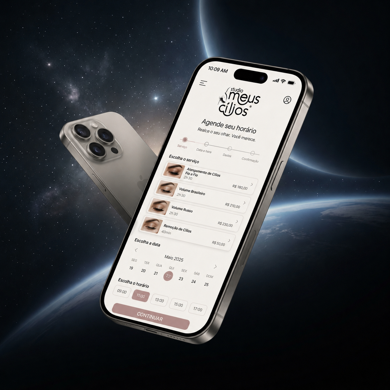 App Meus Cílios Premium